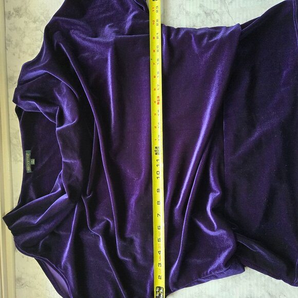 For Cynthia Velvet Drape Cowl Neck Top With Open Sleeves XL - Picture 10 of 10